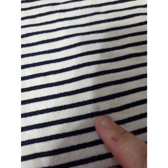 Frank&Eileen Hamptons Travel Set Olive Capelet & Pearl Sweatshorts in Navy Frenc - Picture 4 of 12